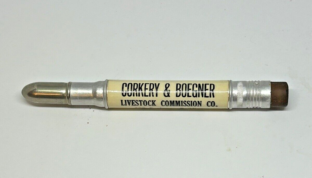 Chicago Illinois Vintage NATIONAL LIVESTOCK COMMISSION CO Bullet Pencil