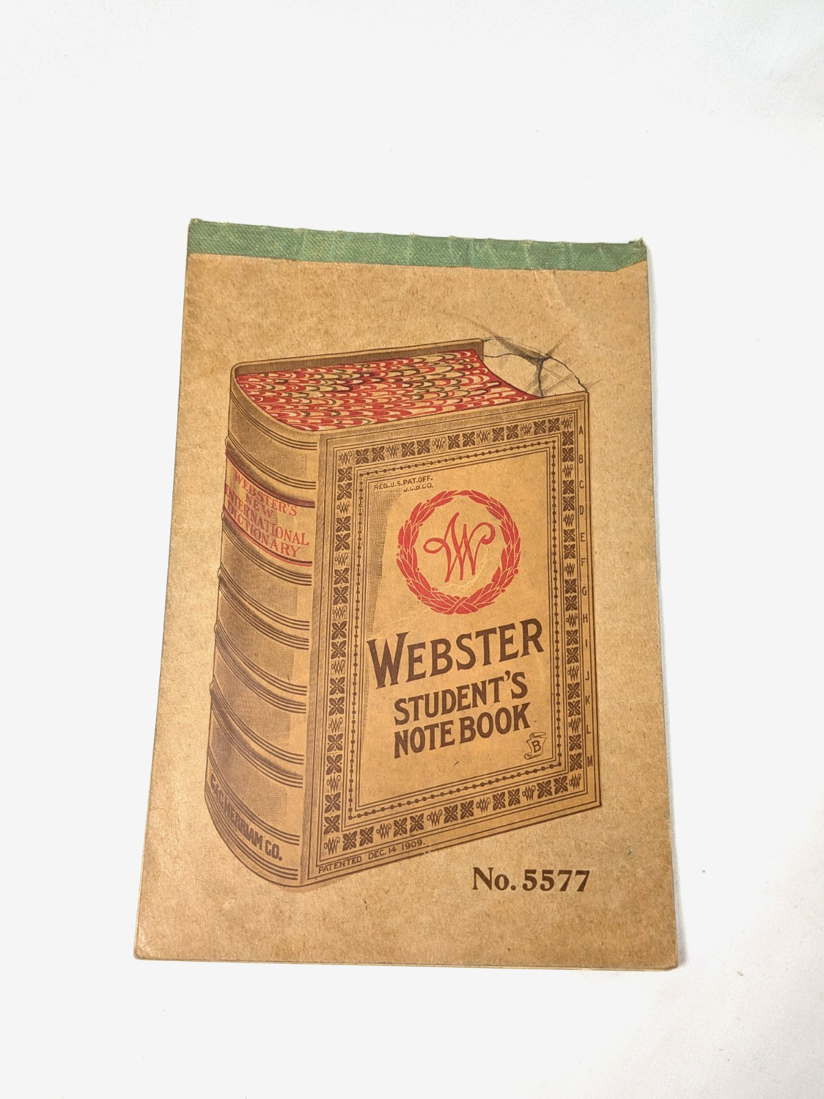 Antique 1918 Webster Student Note Book No. 5577 Antique 1918 Webster Student Note Book No. 5577