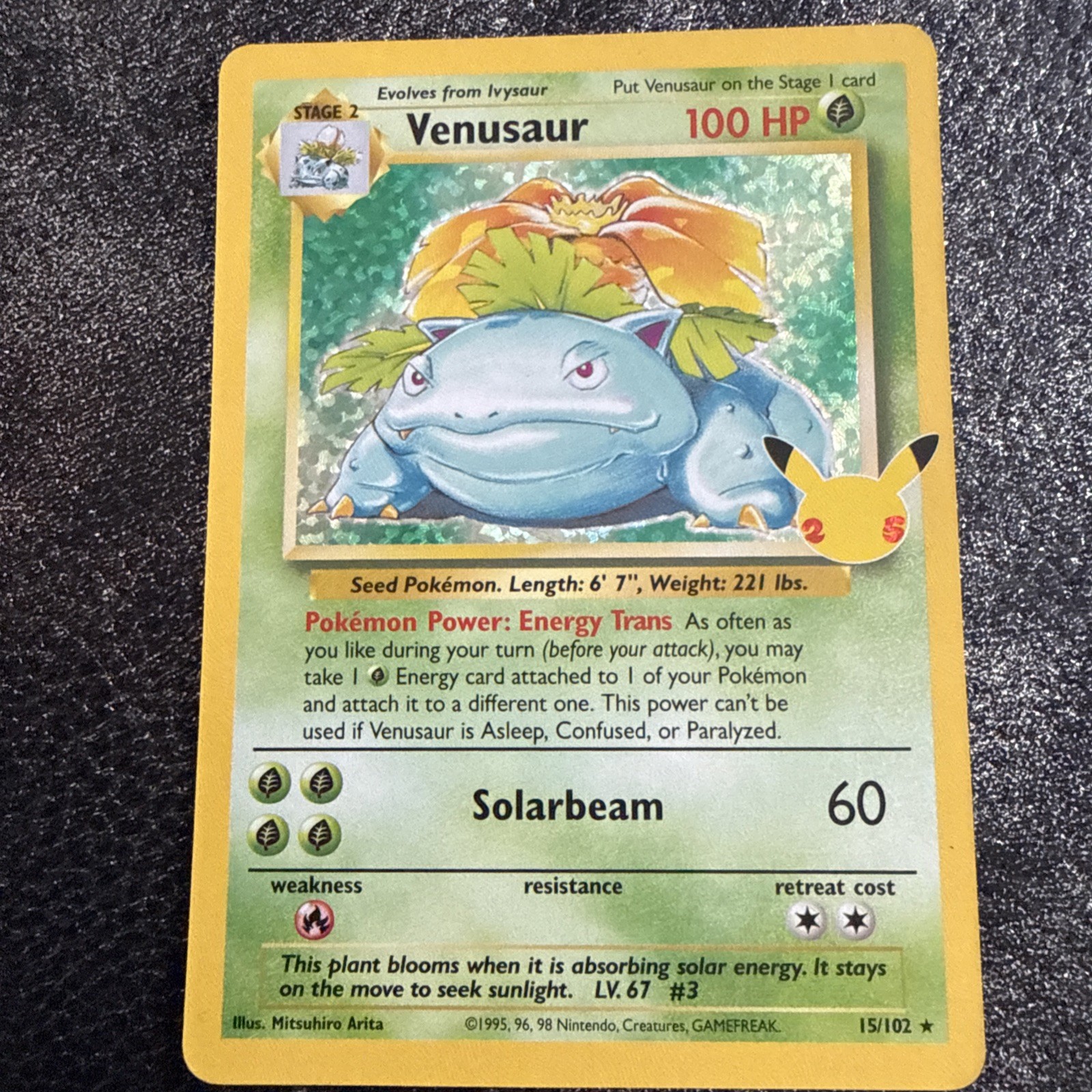 Pokémon TCG Venusaur #015 Celebrations NM/M