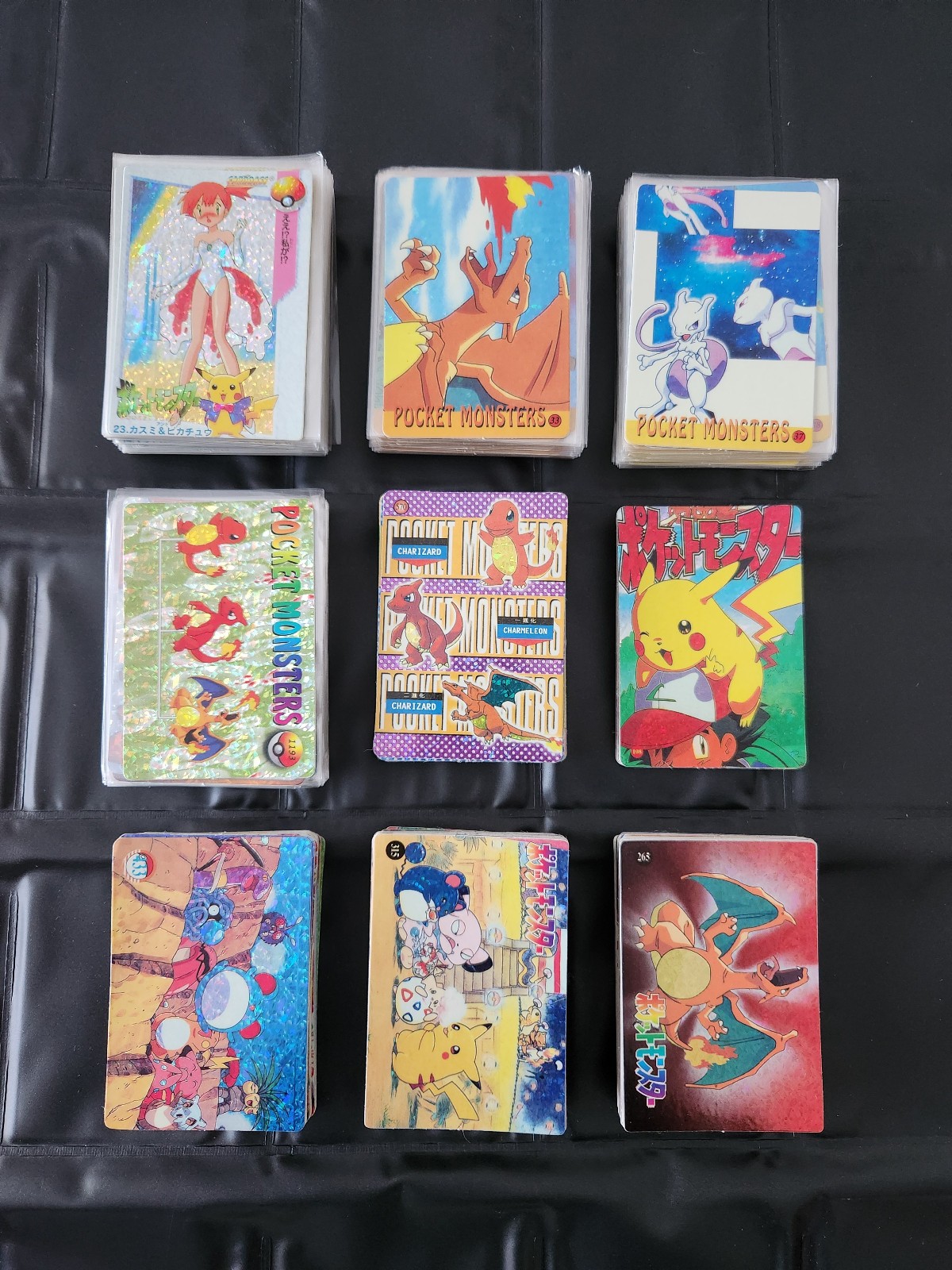 9 Sets Pokemon Prism - 333 Cards / Stickers Holo JAPAN 90' Vending