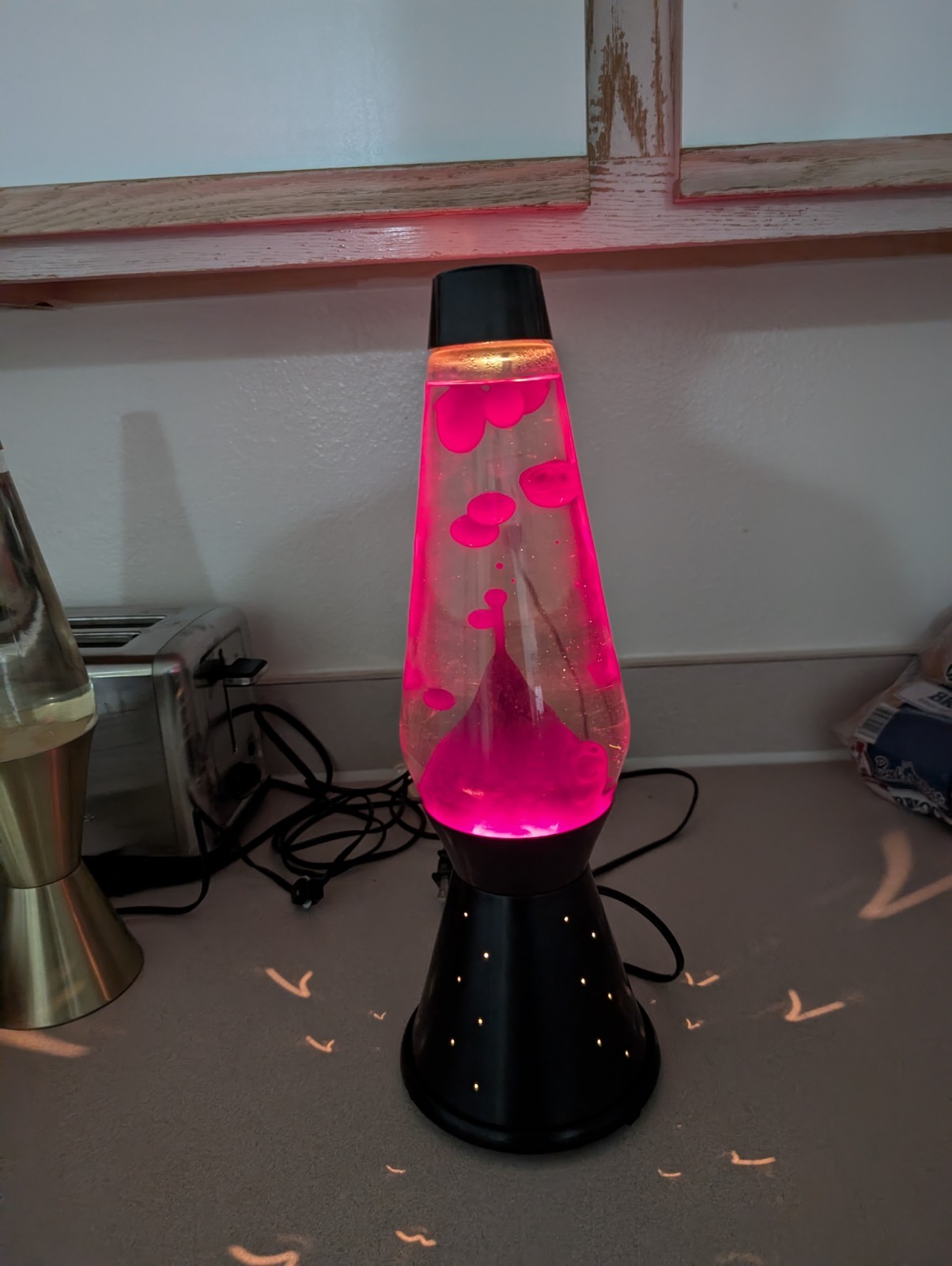  17 Inch Vtg Large Lava Lamp From The 90s With The Starlight Base