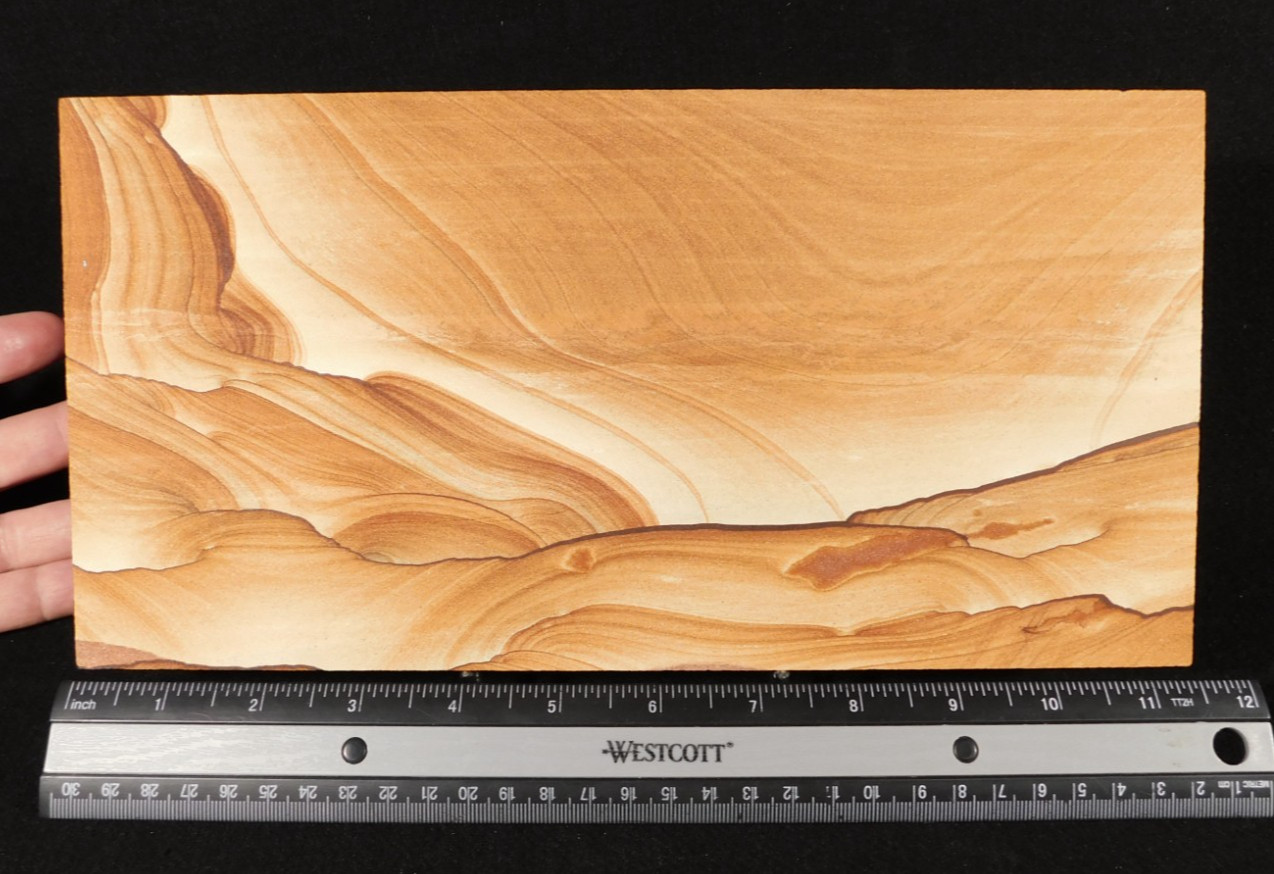 wOw BIG PICTURE Stone or SANDSTONE Slice/Slab with Display Stand Utah 970gr