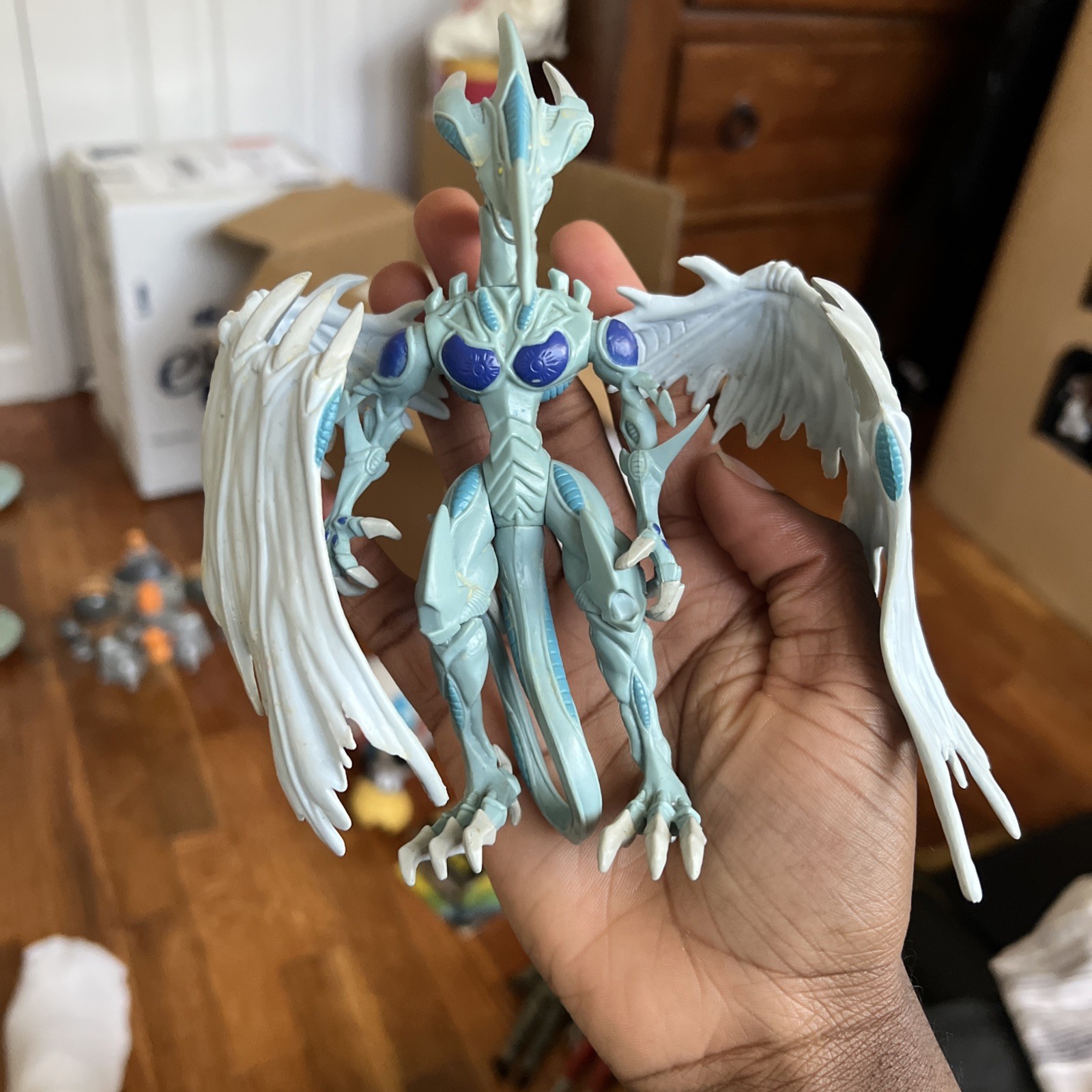 Konami Yugioh Monsters Collection 5DS STARDUST DRAGON figure Used F/S Konami Yugioh Monsters Collection 5DS STARDUST DRAGON figure Used F/S