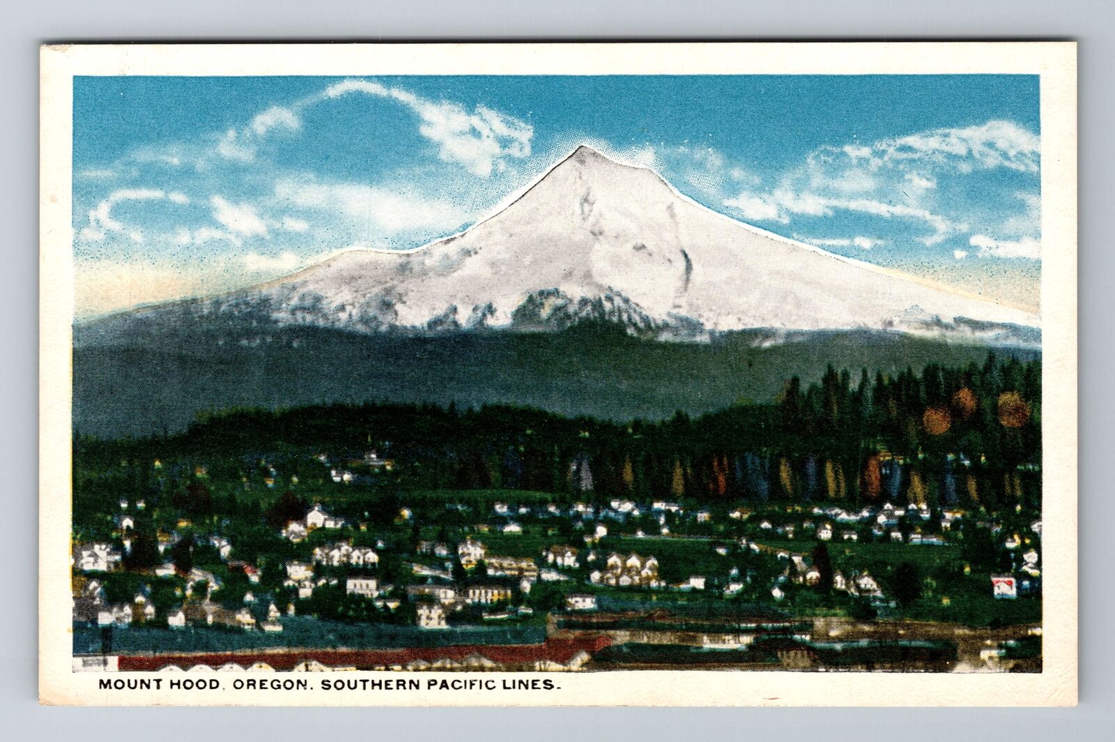 Mount Hood OR-Oregon, Southern Pacific Lines, Antique, Vintage Souvenir Postcard