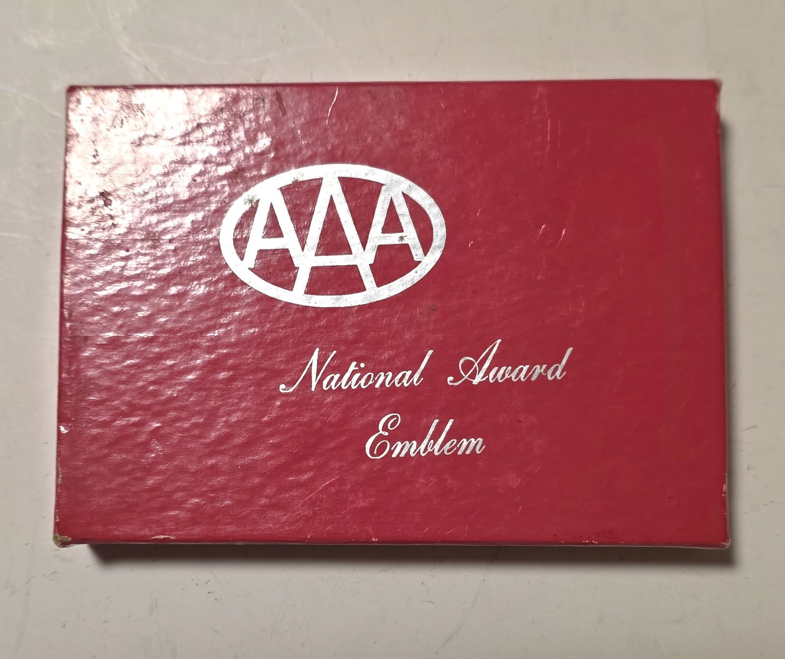 AAA National Award Emblem Badge NOS Vintage In Box Plus Gold Decals