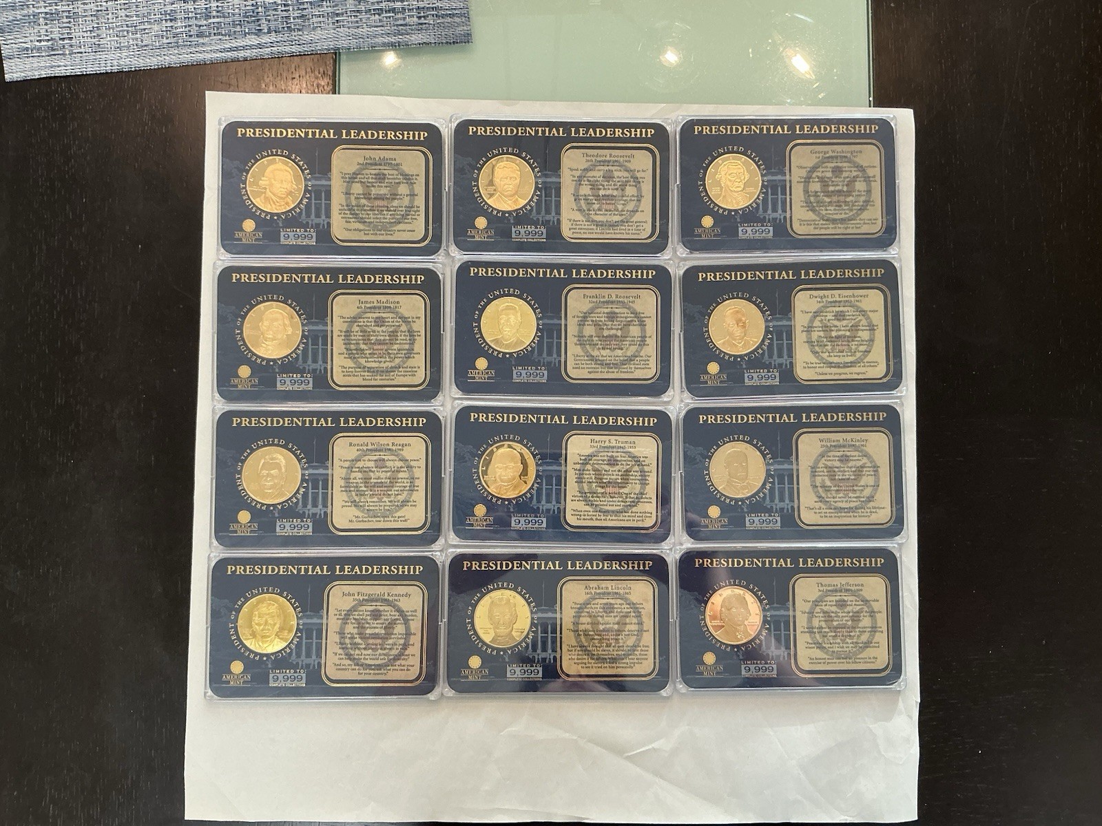 An American Presidential Leadership Coins From American Mint Limited Edition ￼