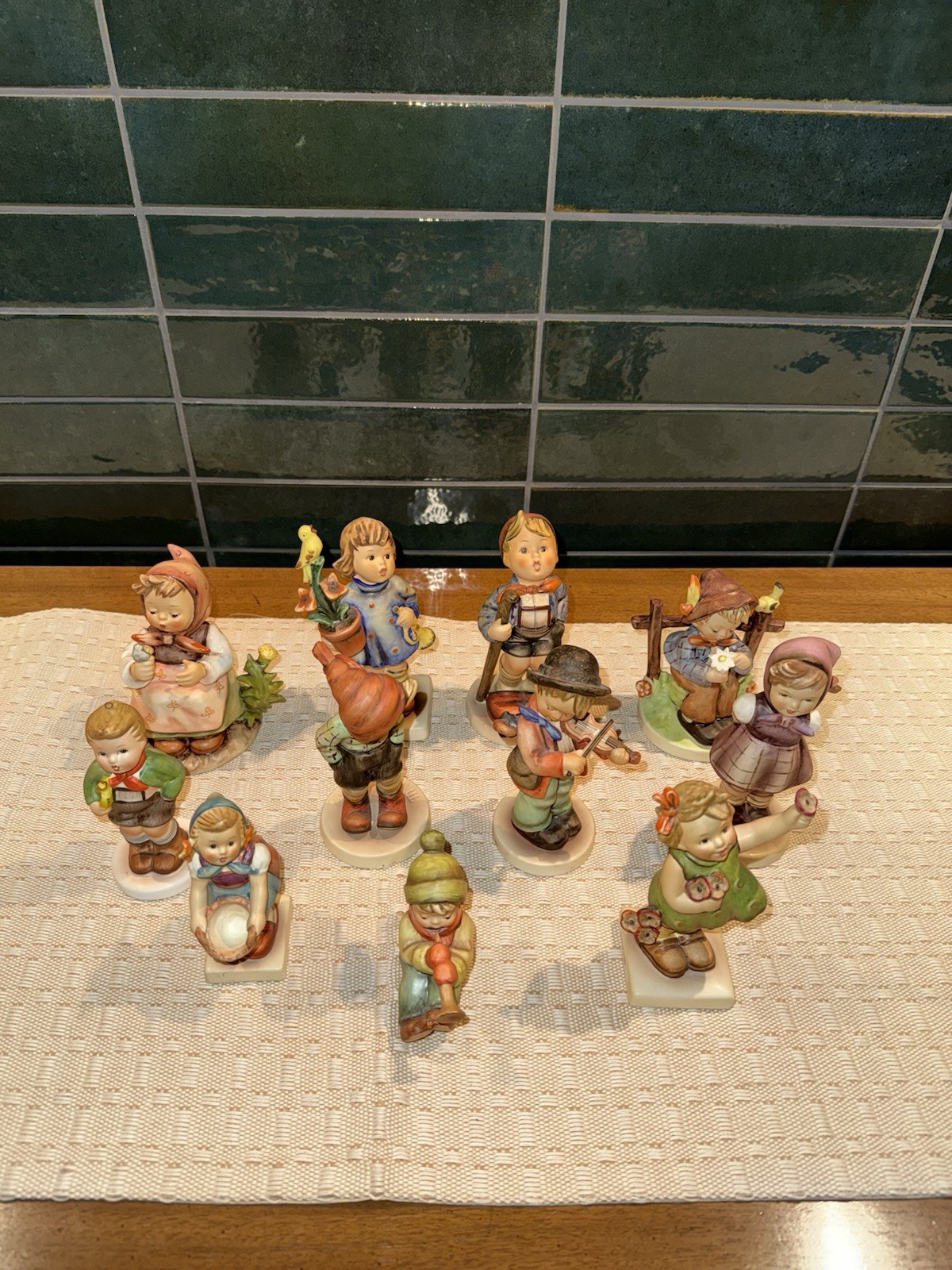 Set of 12 Vintage Hummel Goebel Figurines in Mint Condition