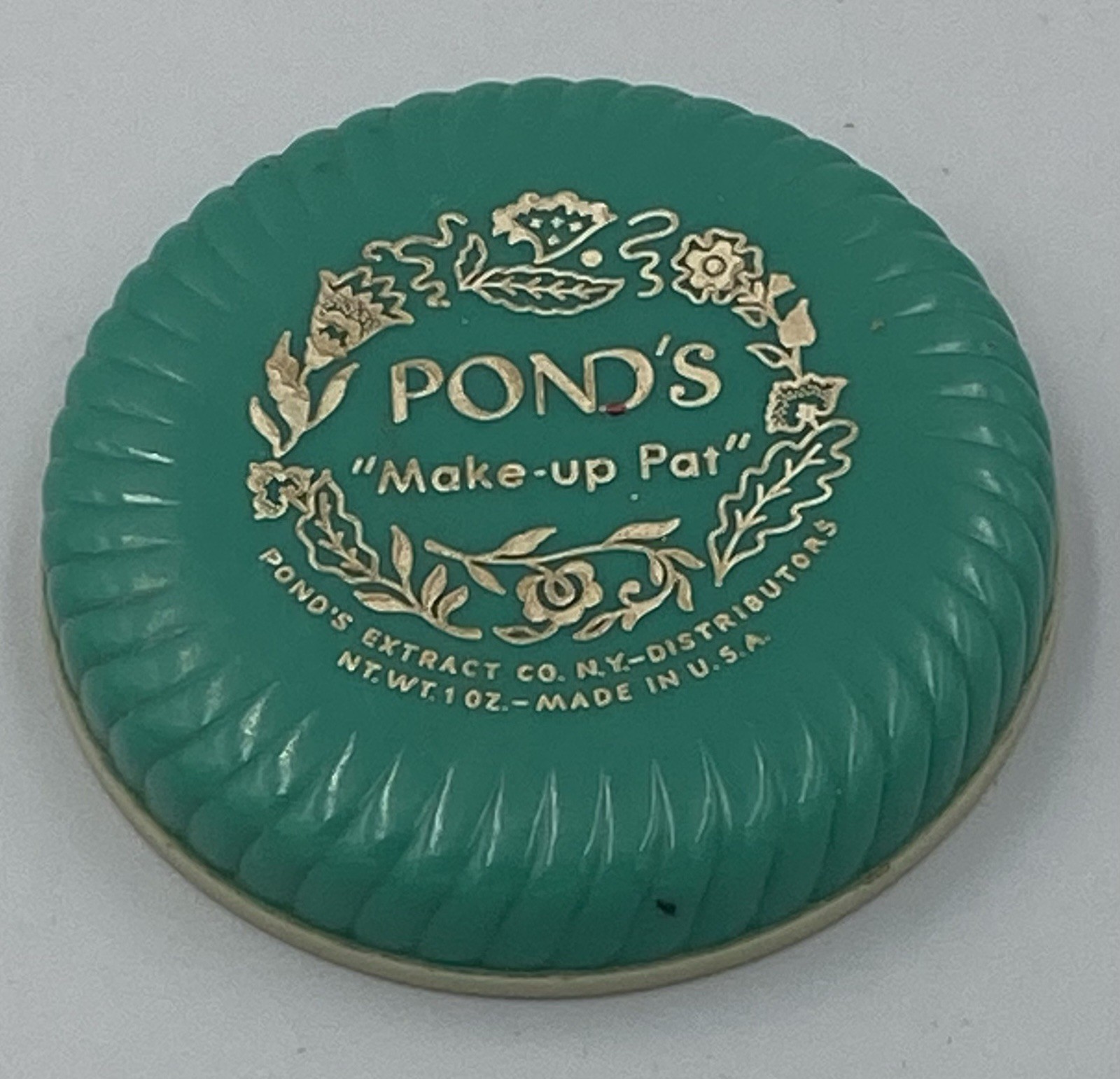 HUNTERS FIND 1940’s Ponds “MAKE UP PAT” Compact In RACHEL Color USA Made