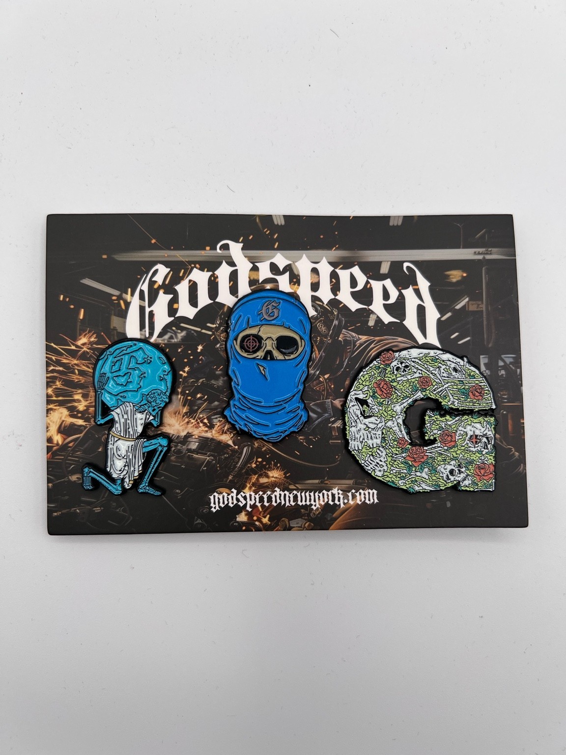 Godspeed 3 Piece Enamel Pin Set