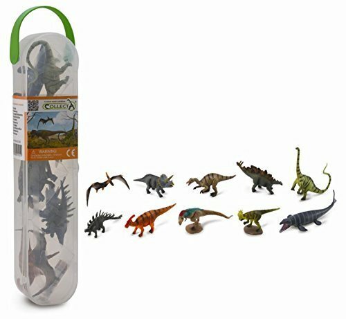 CollectA Box of Mini Dinosaurs 10 Piece Set of Mini Dinosaur Toy Figures A1101