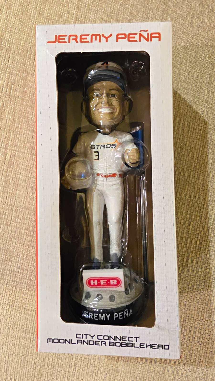 H-E-B Exclusive Jeremy Peña City Connect Moonlander Bobblehead MLB Astros
