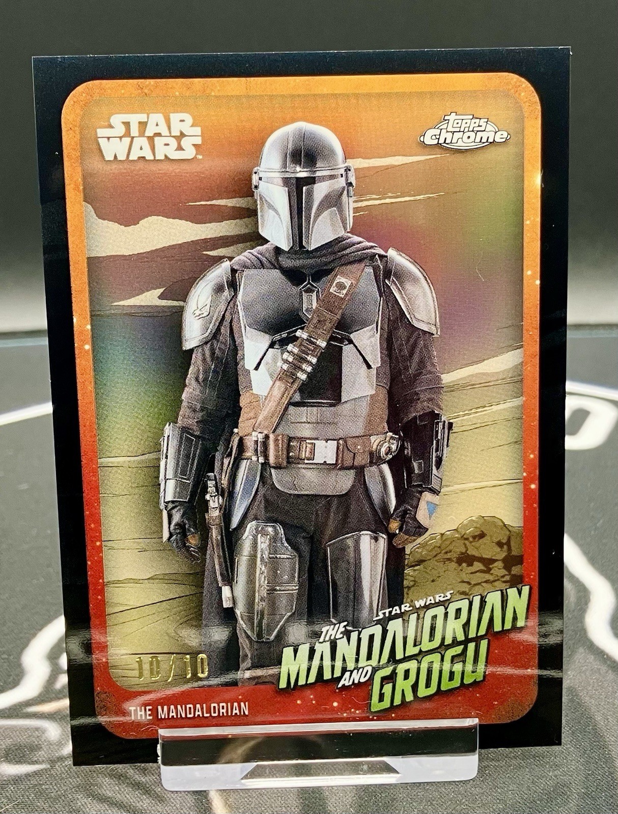2026 Topps Chrome Star Wars - The Mandalorian #MAGR-MAN Black Refractor Omega 2026 Topps Chrome Star Wars - The Mandalorian #MAGR-MAN Black Refractor Omega