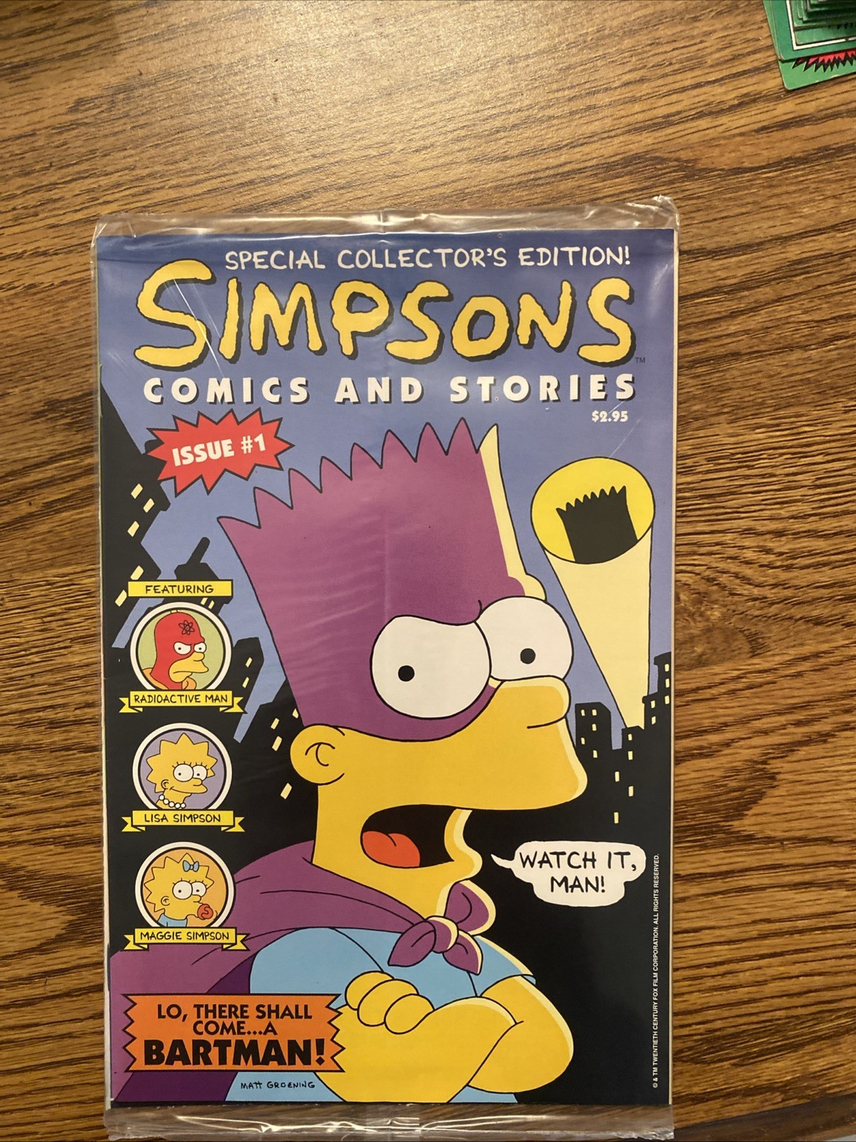 Simpsons Comics and Stories #1 Special Collector\'s Edition Sealed Polybag 1993