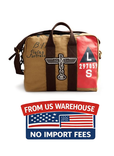 B-17 Boeing Flying Fortress Stow Bag 1000% Cotton Twill Military Pilot Duffle