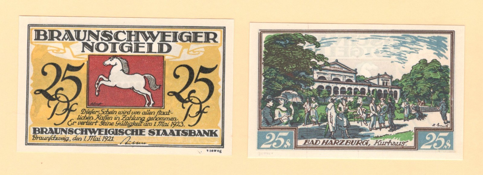 German Serienscheine Notgeld { Braunschweig } # L 147c / GrM 155.3 {CHOOSE ONE}