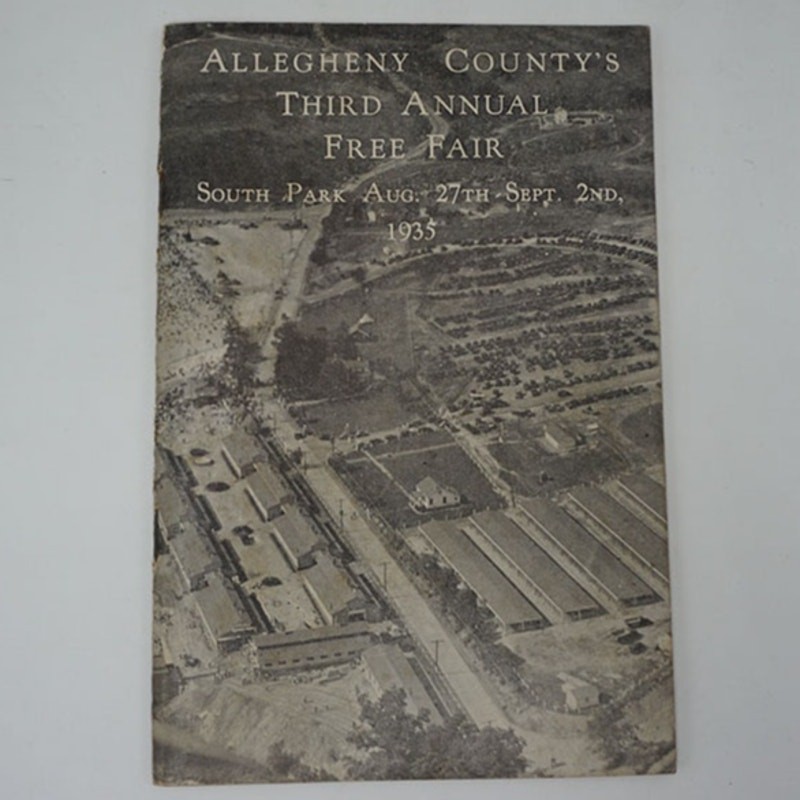 Allegheny County Fair Program Pittsburgh Pennsylvania 1935 Souvenir