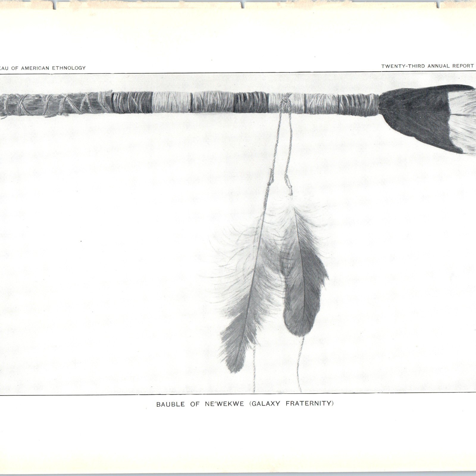 1904 Zuni Indian Ne\'wekwe Bauble Plate Print NM Bureau of American Ethnology