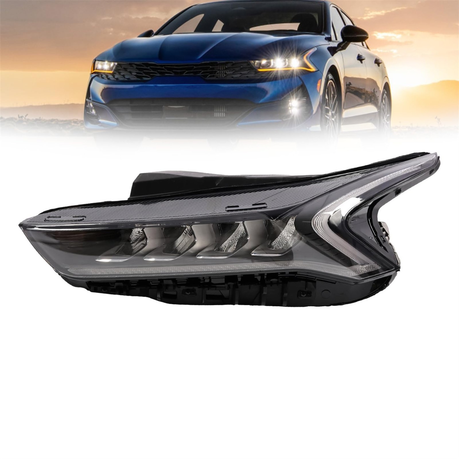 Left Headlight Assembly Compatible with K5 LX EX LXS 2021-2023