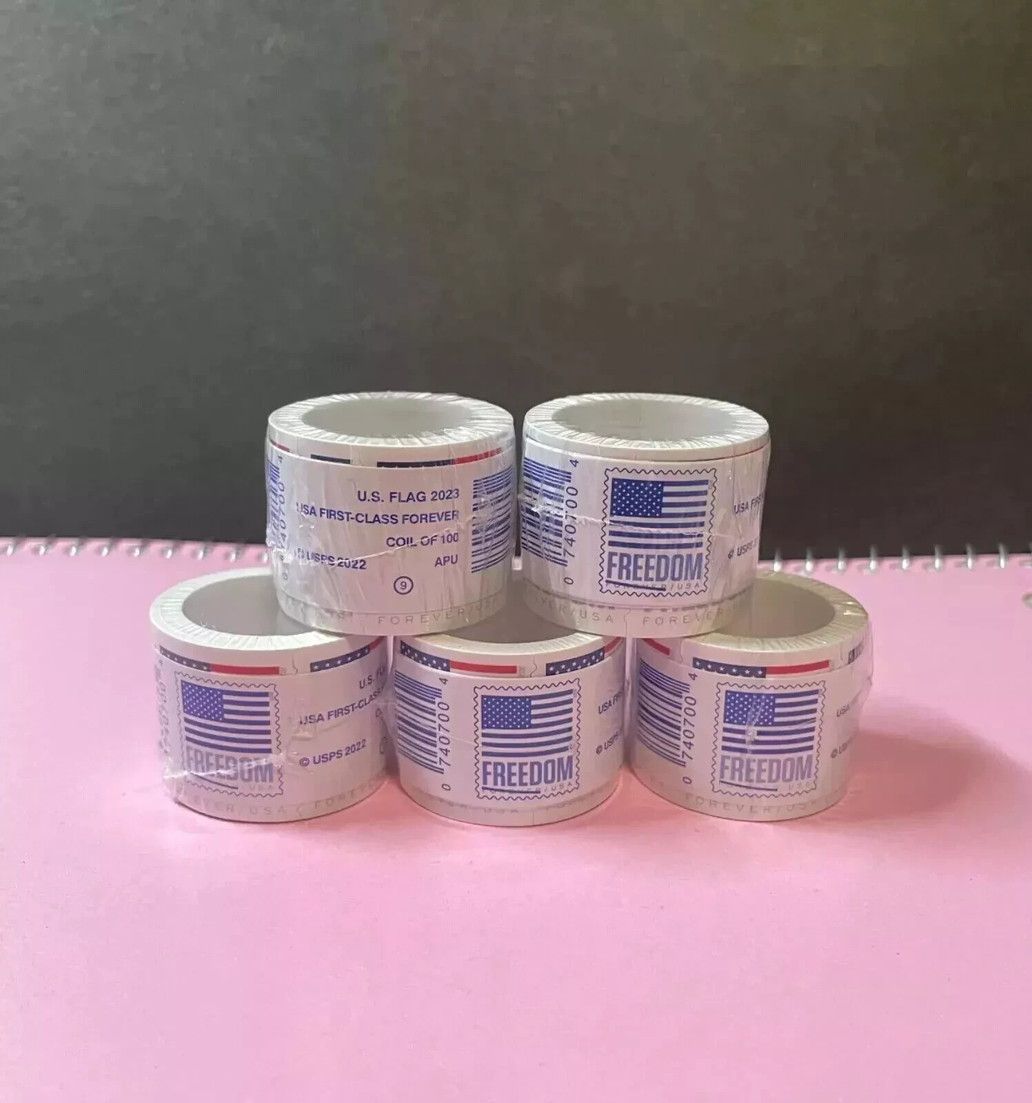5 Roll 2024 U.S. Flag First Class US Postage Stamps 500 PCS US Stock