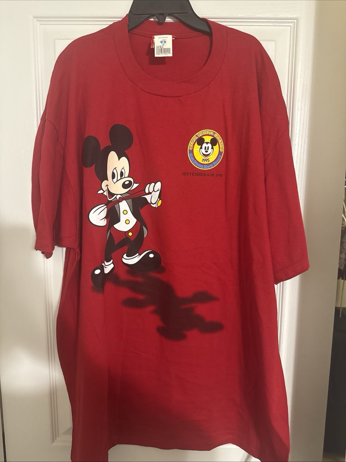 Disney Special Disneyana 1995 Convention XL Red T Shirt Vintage Tee w/ Tag