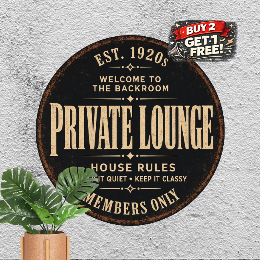 vintage welcome the speakeasy tin metal signs home