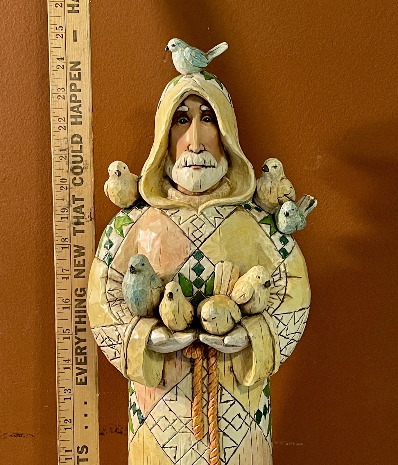 Jim Shore St. Francis  Heartwood Creek  HUGE piece beautiful 25” Retired