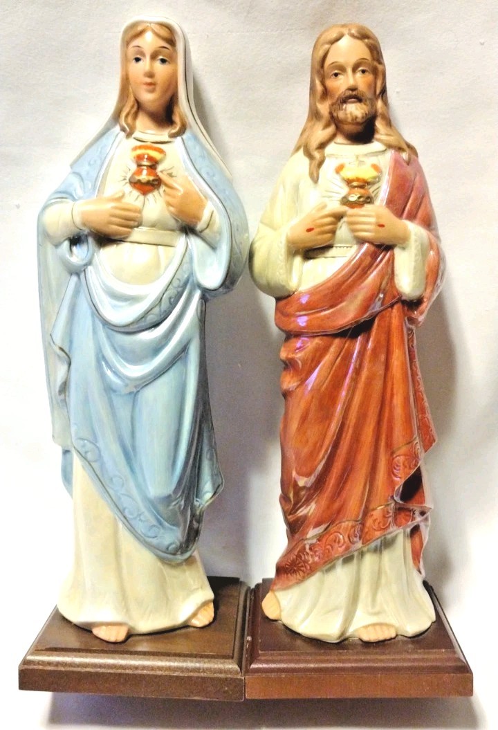 Vintage 1983 Columbia Religious Classics Mary & Jesus Statue Set READ DESC B2 Vintage 1983 Columbia Religious Classics Mary & Jesus Statue Set READ DESC B2