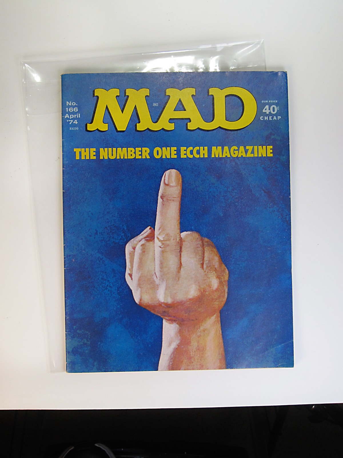 MAD Magazine No. 166 April 1974 Middle Finger (banned issue) VG/F