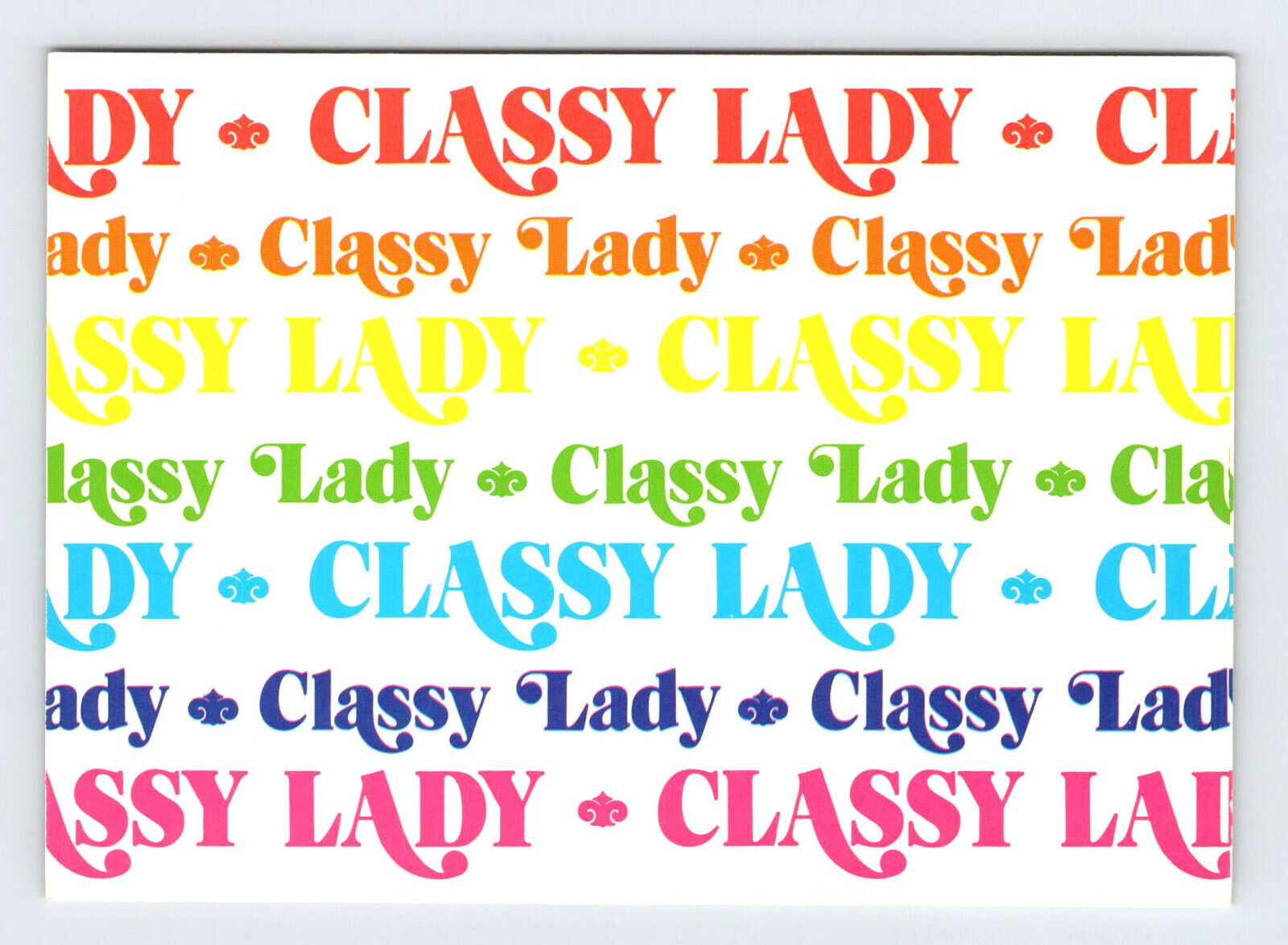 Classy Lady Funny Women\'s Vintage 4x6 Postcard FMP3