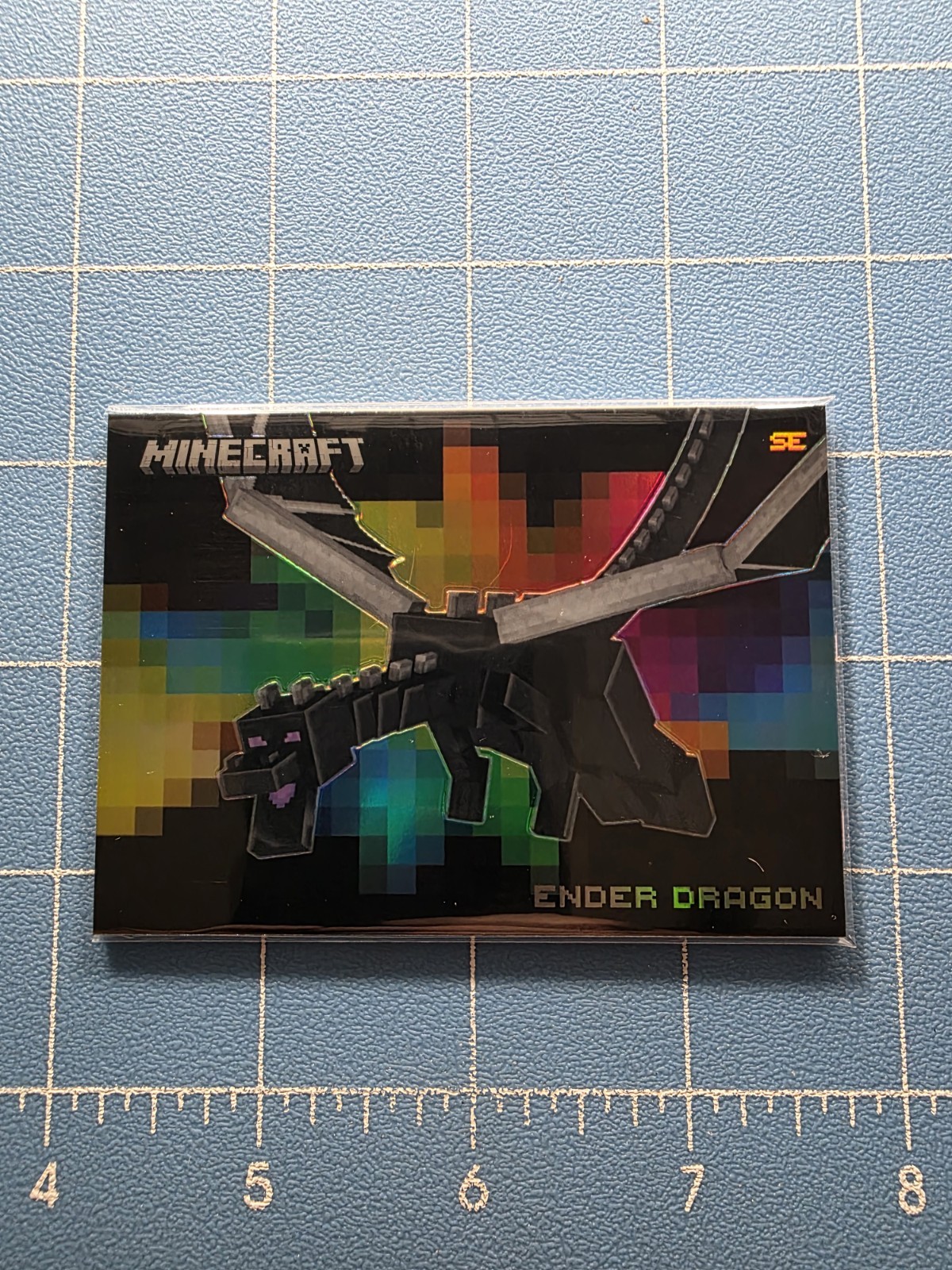 2025 Panini Minecraft SE - 10 Ender Dragon - Obsidian Color Blast - Prizm Insert