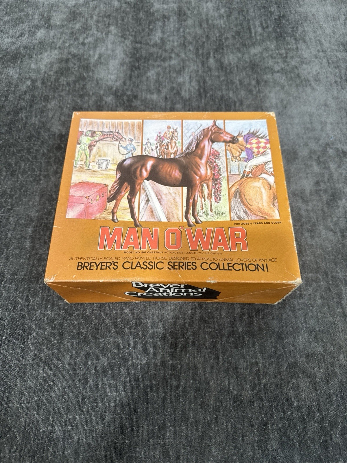 Breyer Classics Man O\' War Chestnut Model Horse Figure Plastic New Open Box Breyer Classics Man O\' War Chestnut Model Horse Figure Plastic New Open Box