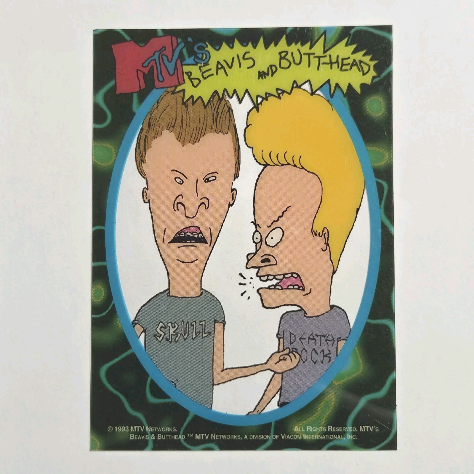1993 MTV's Beavis & Butthead Clear Cell Acetate Promotional Card True RC... 1993 MTV's Beavis & Butthead Clear Cell Acetate Promotional Card True RC...