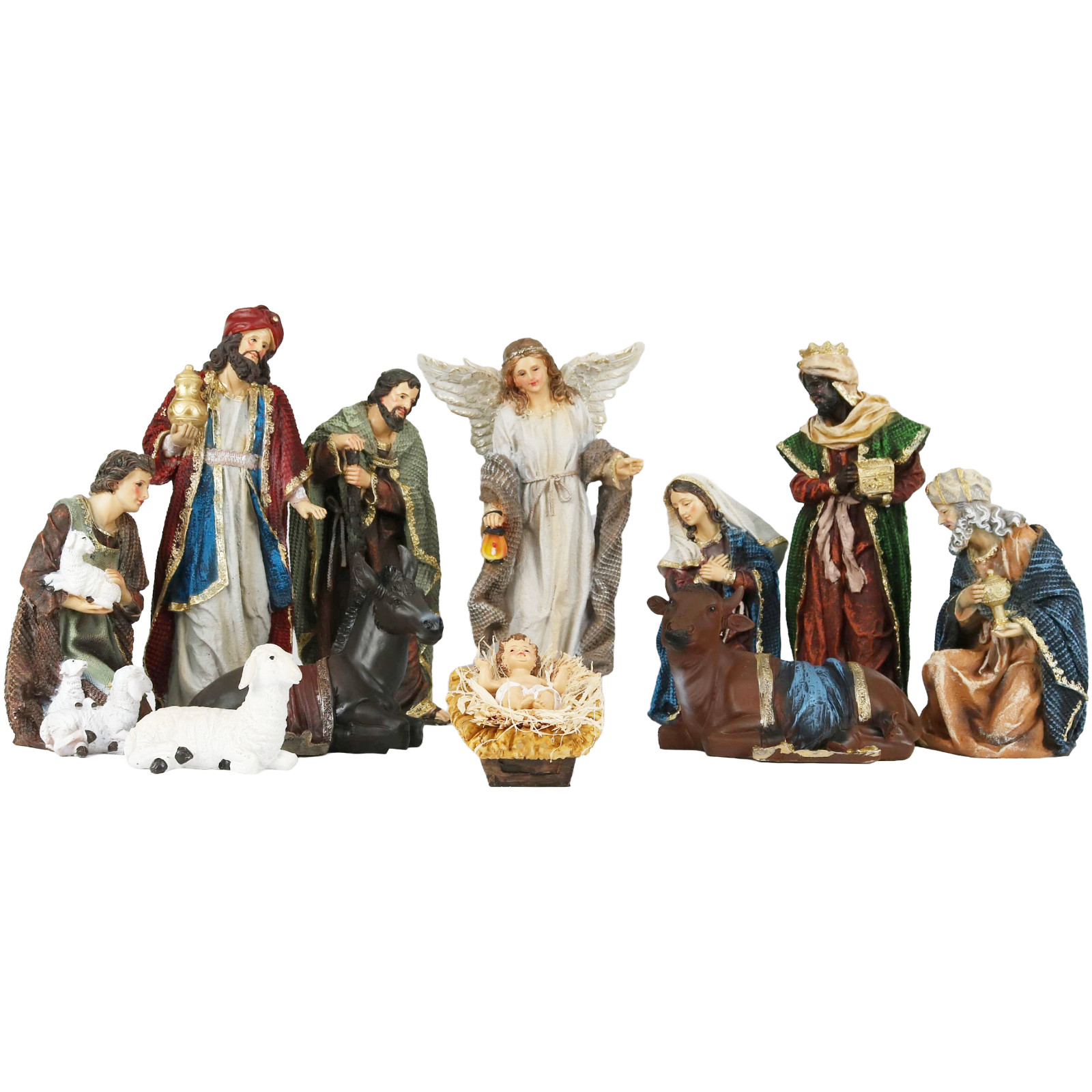 Nativity Scene Set 12 Inch 11 Piece Holy Family & Magi Nacimiento |68202| New Nativity Scene Set 12 Inch 11 Piece Holy Family & Magi Nacimiento |68202| New