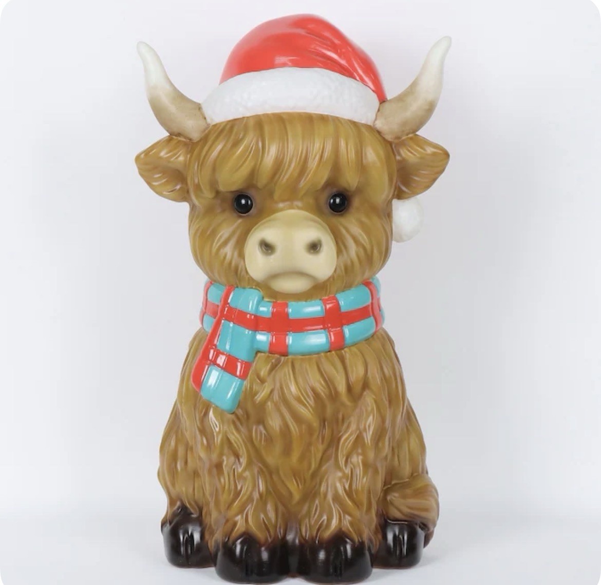 Lowes 2026 Highland Cow Blow Mold Christmas Holiday Living