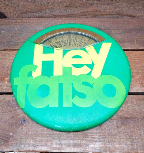 Vintage HEY FATSO 1960's 70's Groovy Bathroom Scale