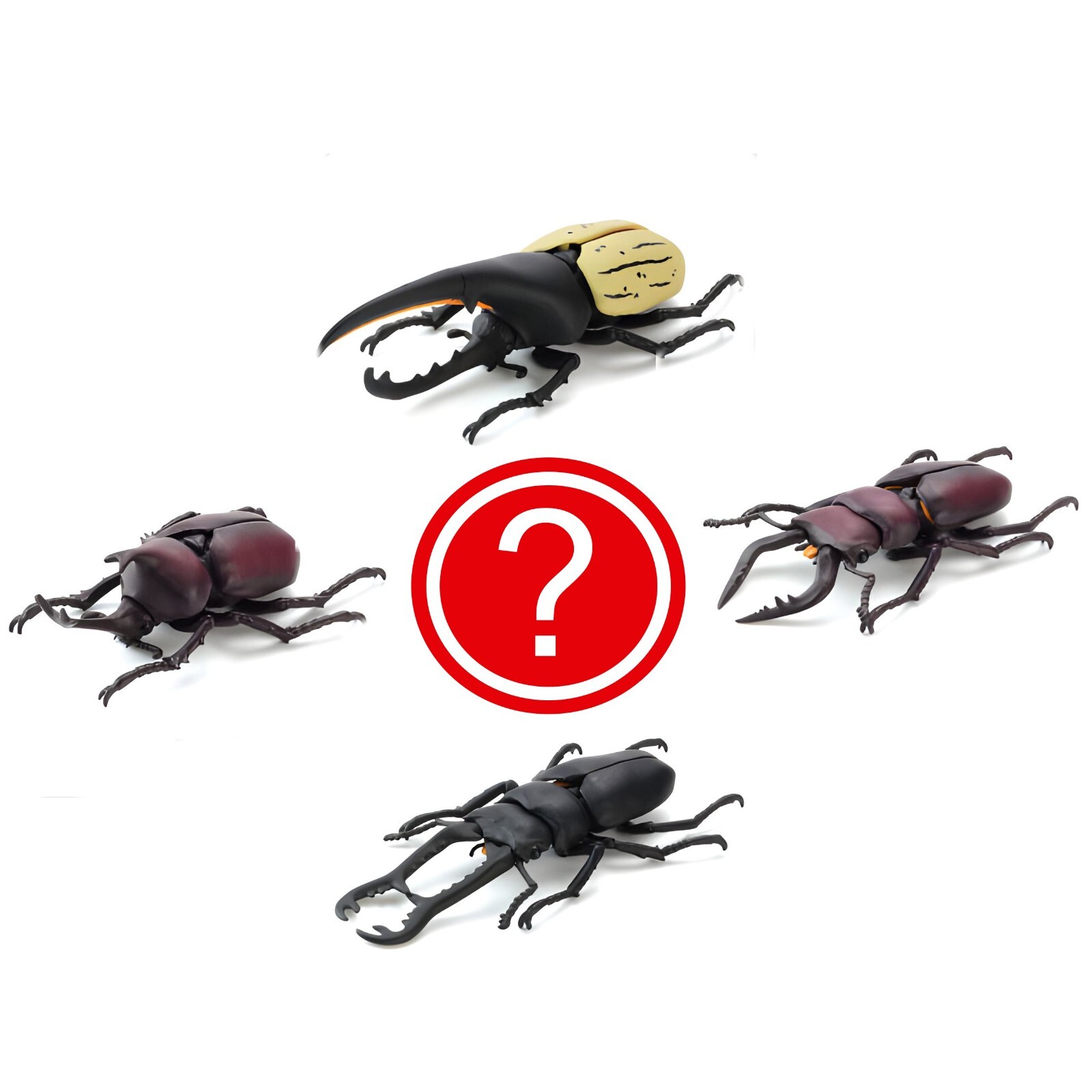 Gashapon Japanese Rhinoceros Hercules Giraffe Stag Beetle  1 Random Toy Figure