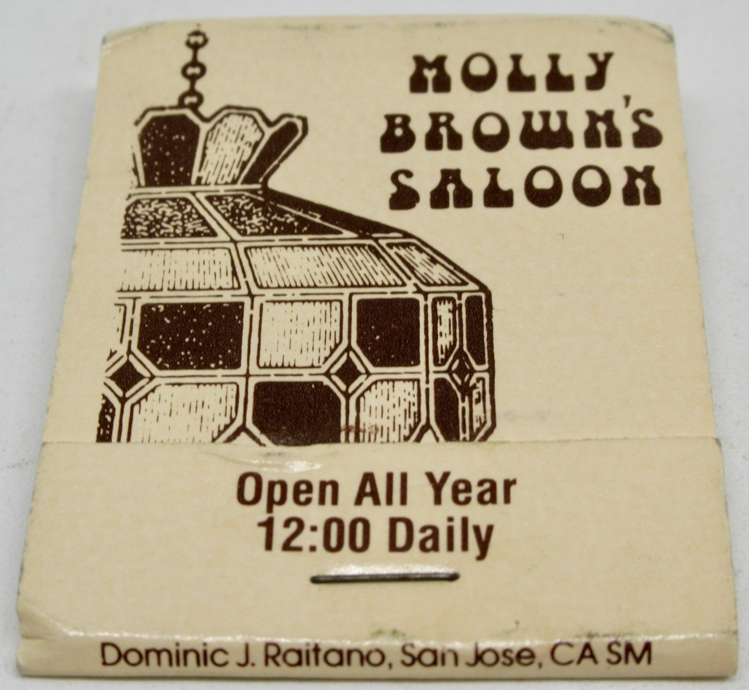 Molly Brown's Saloon Gay Bar Guerneville Russian River California FULL Matchbook