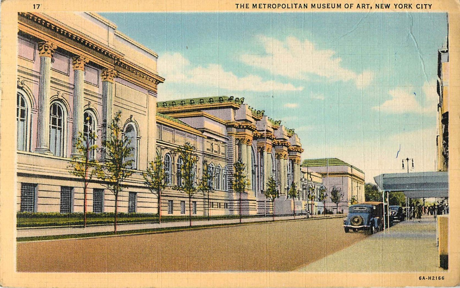 1945 Postcard New York City Metropolitan Museum of Art linen posted