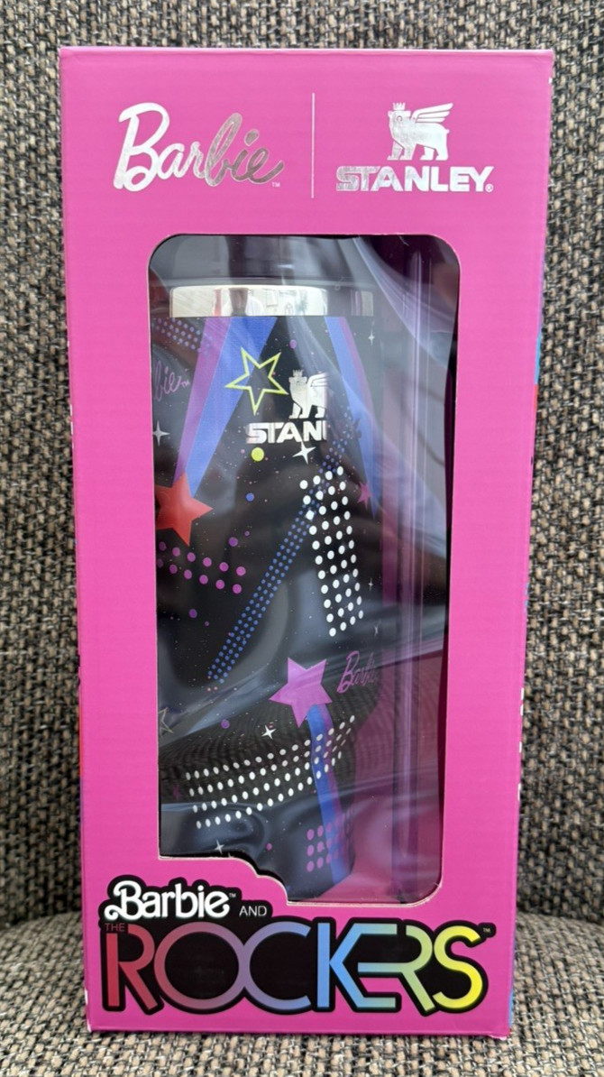 Barbie And Rockers  Stanley Cup 40 Oz Quencher BRAND NEW 65th Anniversary Rare
