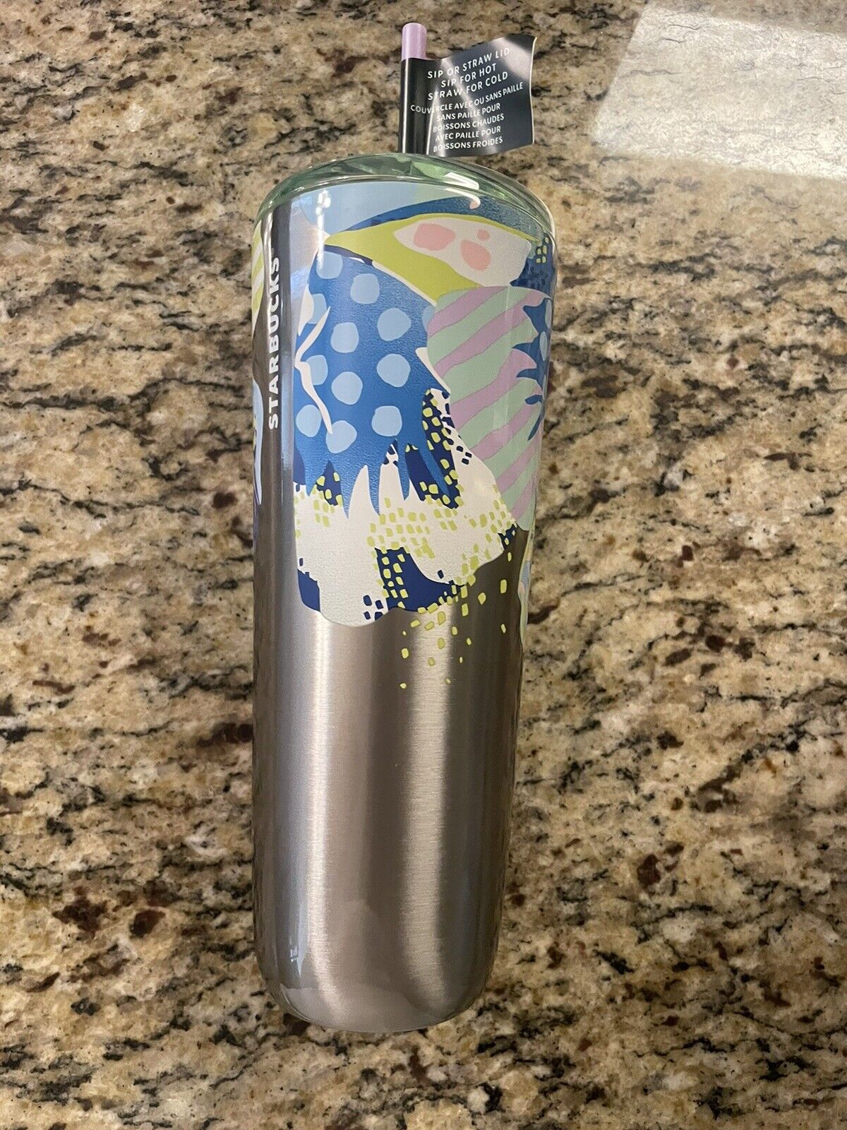 Starbucks 24oz 2024 Canna Lily Butterfly Stainless Steel Hot/Cold Tumbler