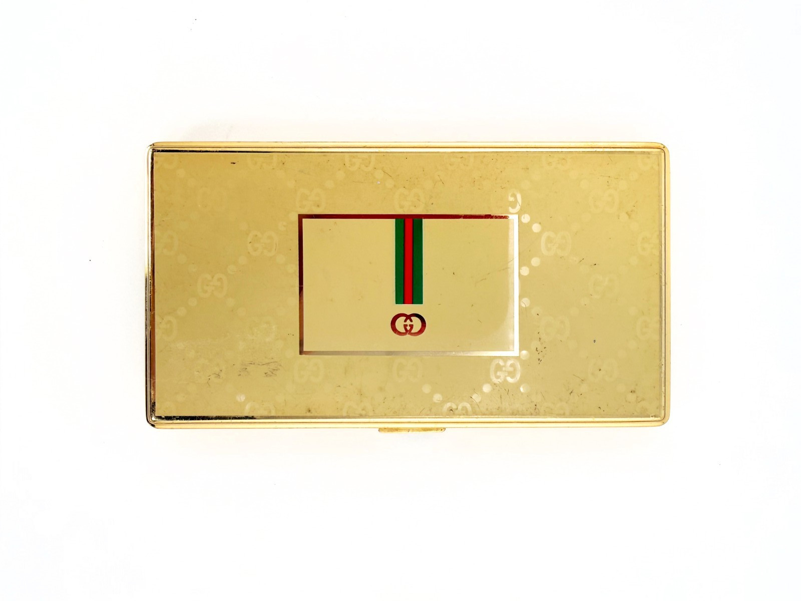 VINTAGE Authentic Gucci GG Monogram Cigarette Case