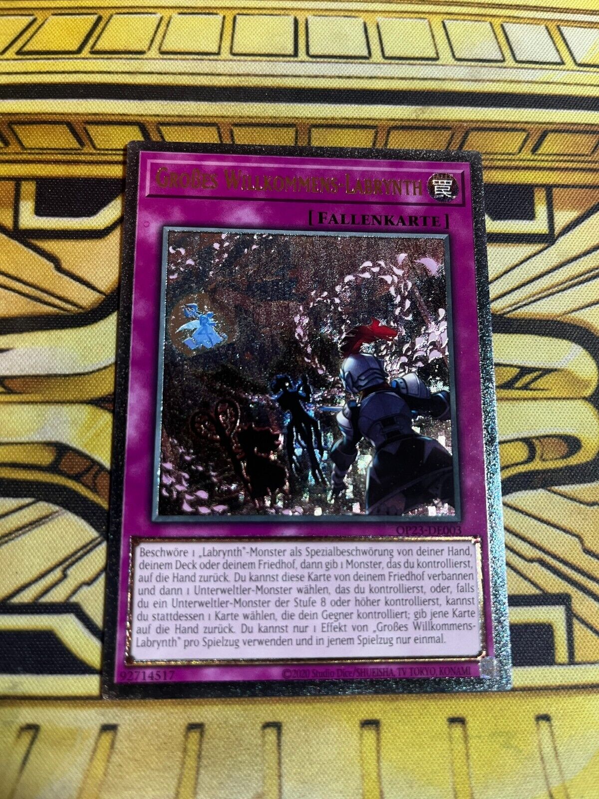 Yugioh Big Welcome Labrynth OP23-DE003 Ultimate Rare