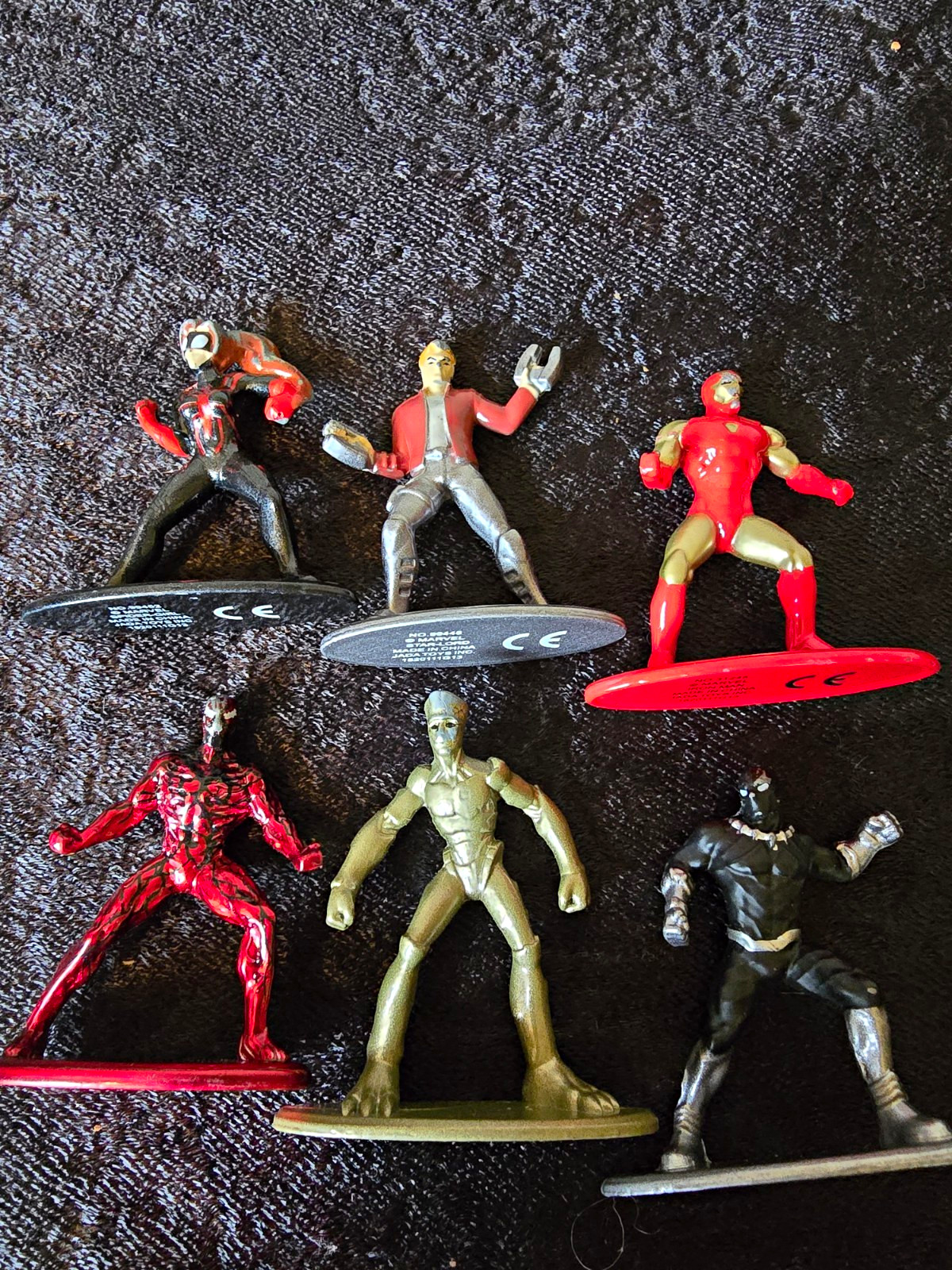 Jada Toys Marvel Nano Metalfigs Lot. Set Of Six Die Cast Figures.