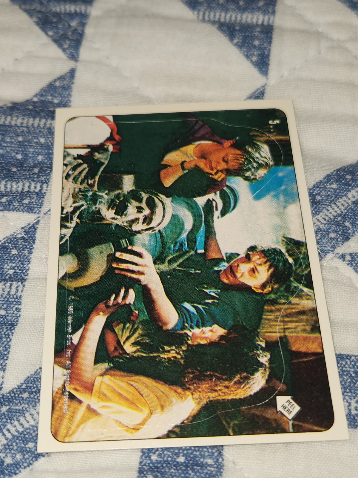1985 Topps The Goonies Stickers #5 Goonies Side Puzzle Piece