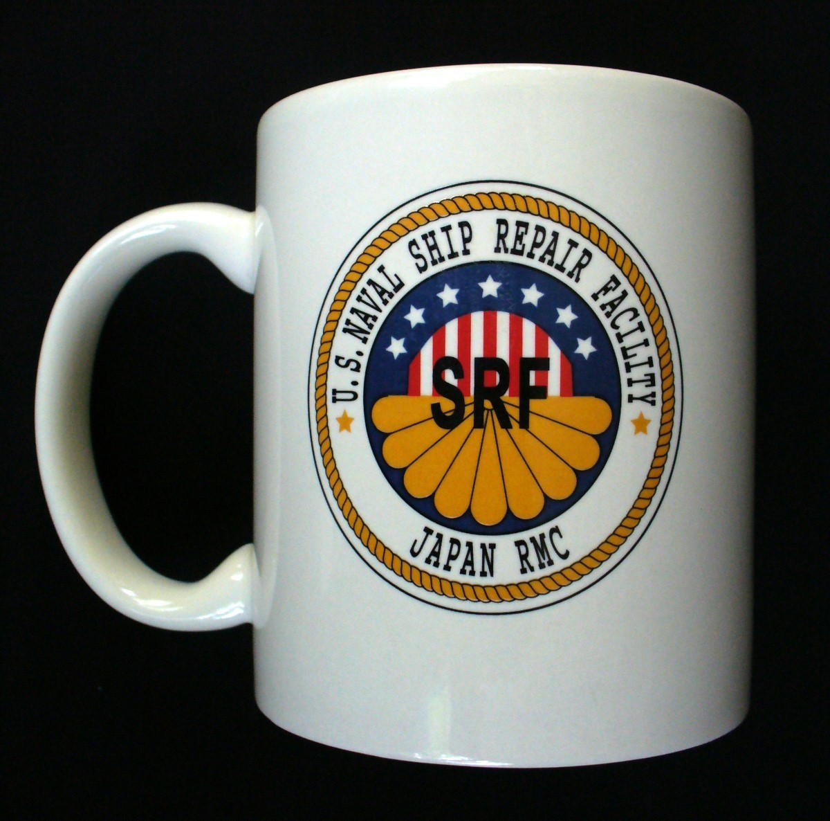 Militaria~SRF~Mug~U.S. NAVAL SHIP REPAIR FACILITY~Japan~RMC~Collectible