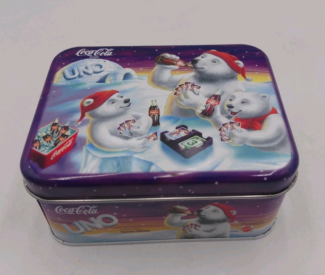 Vtg 1998 Special Edition Coca-Cola UNO Set Polar Bears Sealed Cards Manual Fun Vtg 1998 Special Edition Coca-Cola UNO Set Polar Bears Sealed Cards Manual Fun