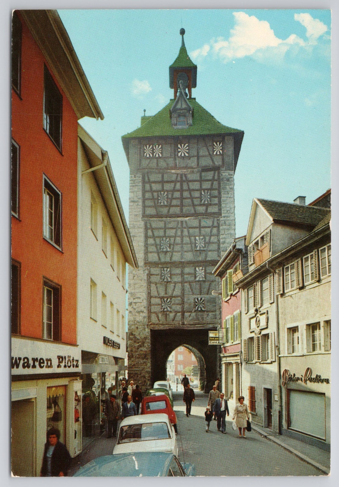 Konstanz am Bodensee Germany Schnetztor Historic City Gate Tower Postcard