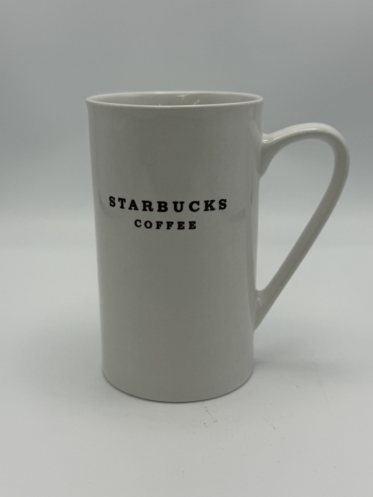 Vintage 2003 Starbucks Coffee Tall White Ceramic Mug