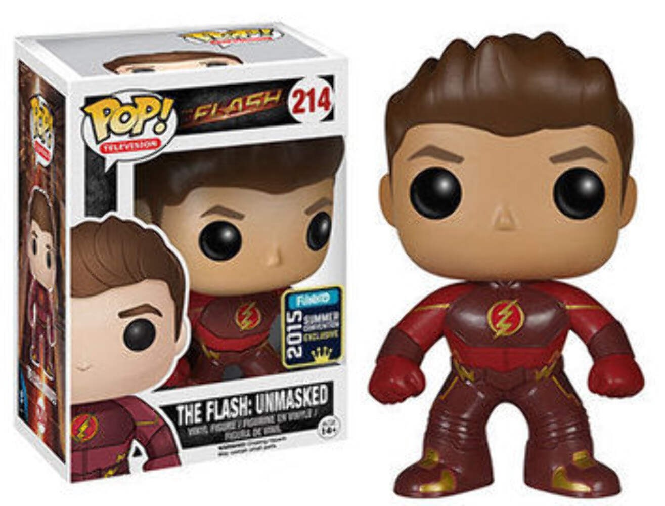 Funko POP Television: Flash - The Flash Unmasked (2015 Summer Convention)(Damag