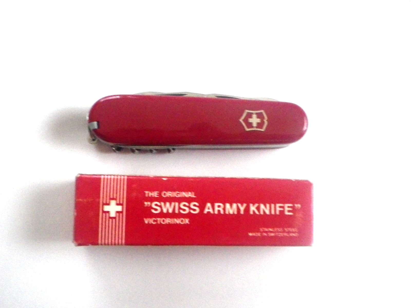 Victorinox Swiss Army Pocket Knive Officier Suisse Multitool 10 tools/Blades NOS